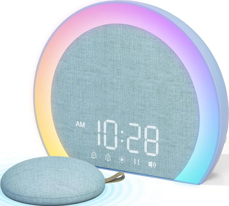 Super Loud Bed Shaker Alarm Clock, Blue