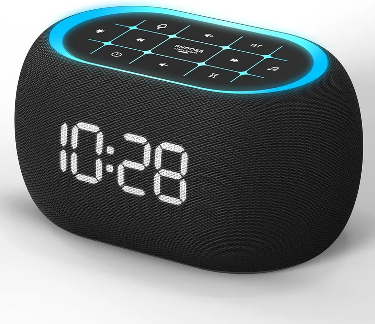 Compact Sound Machine Alarm Clock, Black