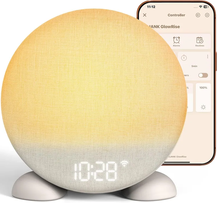 Smart Sunrise Alarm Clock & Sound Machine, Grey