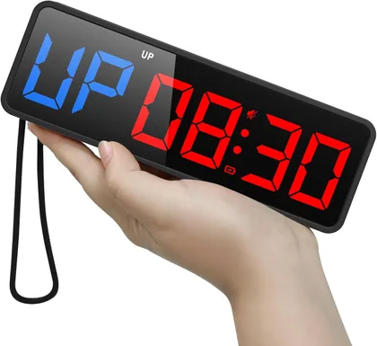 Portable Magnetic Gym Timer, Black