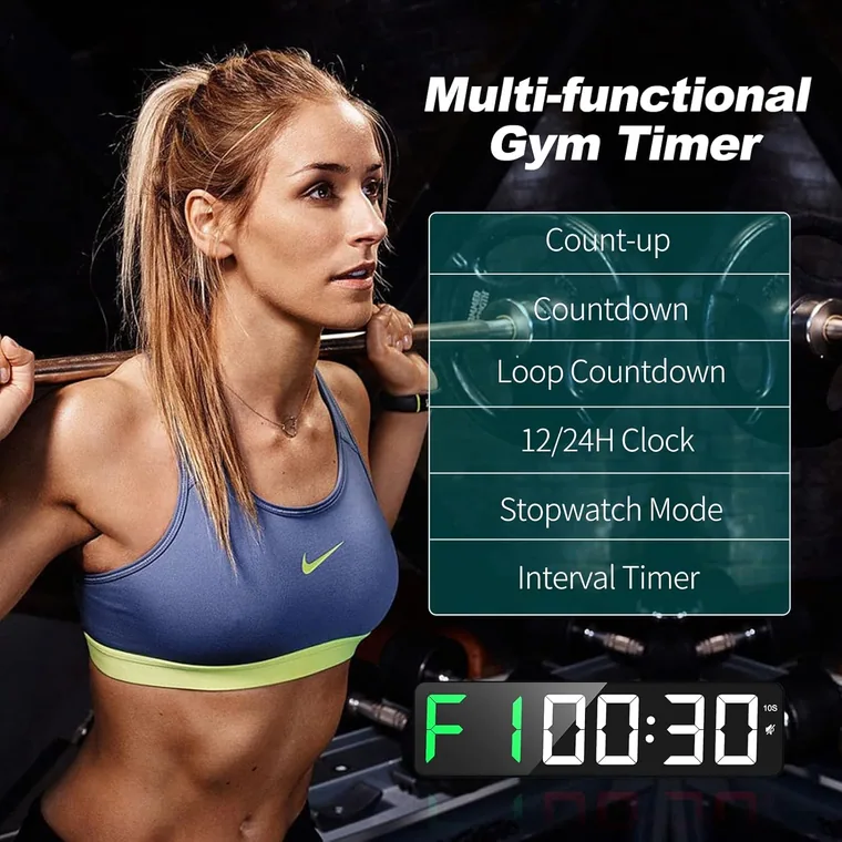 A trainer setting a 15-inch interval timer