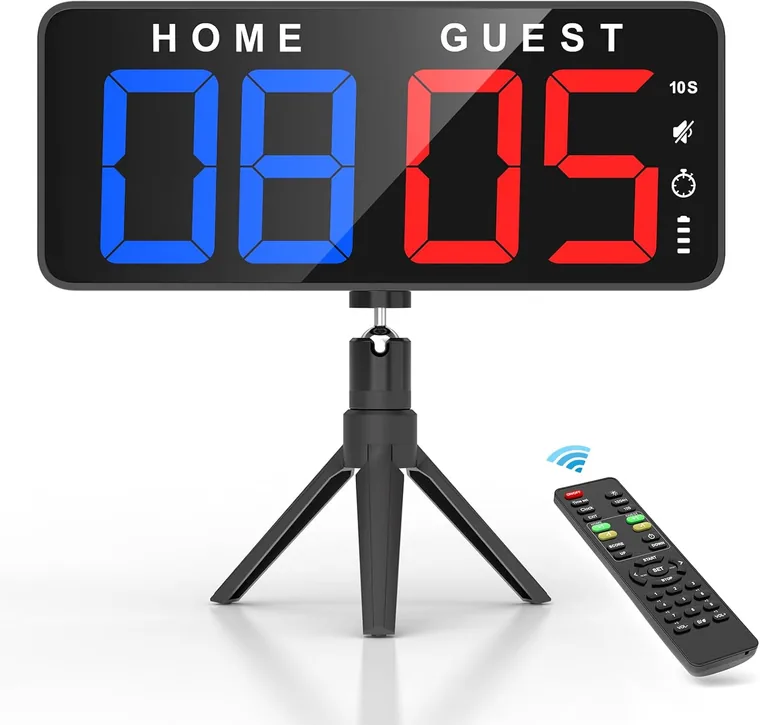 11″ LED Scoreboard & Game Clock, Black