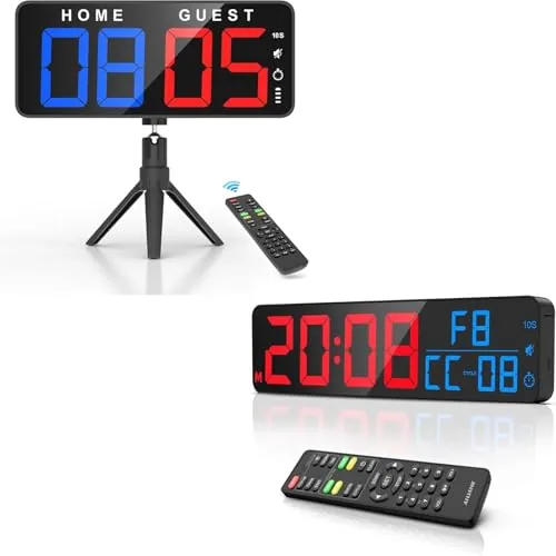 11″ Scoreboard & 15″ Gym Timer Pair